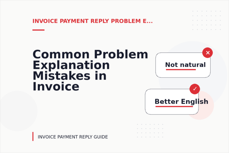 Common Problem Explanation Mistakes in Invoice Payment Reply English Common Problem Explanation Mistakes in Invoice Payment Reply English
