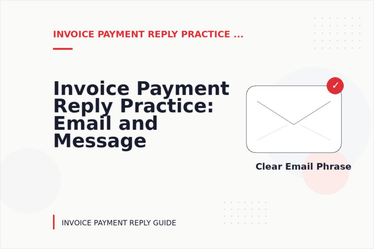 Invoice Payment Reply Practice: Email and Message Examples