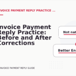 Invoice Payment Reply Practice: Before and After Corrections